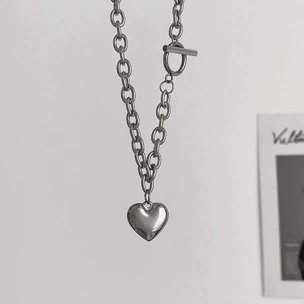 گردنبند قلب استیل
