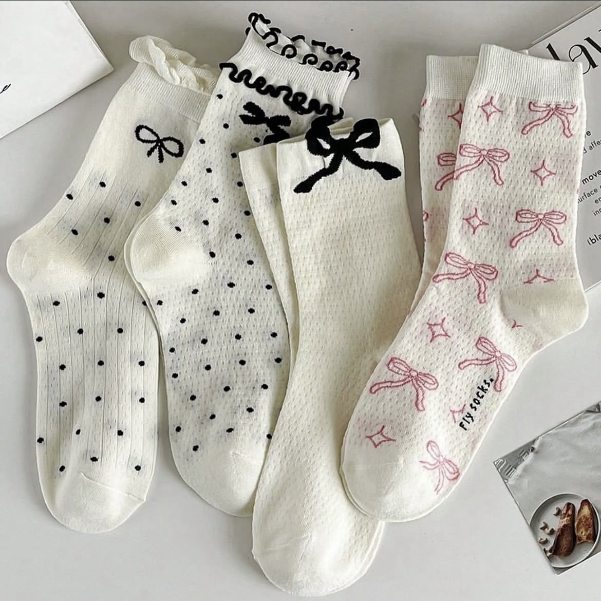 جوراب پاپیون ترند 🎀